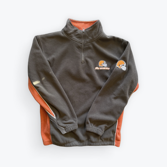 Vintage 00's Cleveland Browns Quarter Zip Fleece Sweatshirt