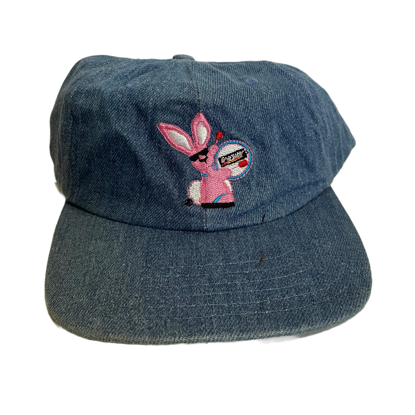 Vintage 90s Denim Energizer Bunny Strapback Hat