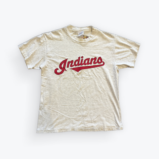 Vintage 90's Cleveland Indians Script Logo Tee
