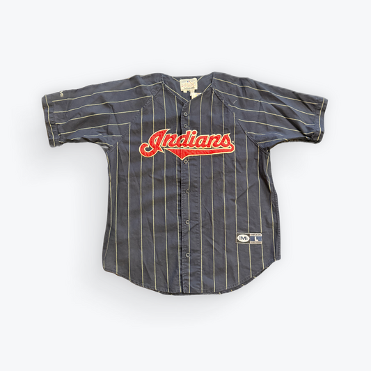 Vintage Mirage Cursive Cleveland Indians Pinstriped Jersey