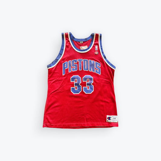 Vintage Grant Hill Detroit Pistons Red Champion Jersey