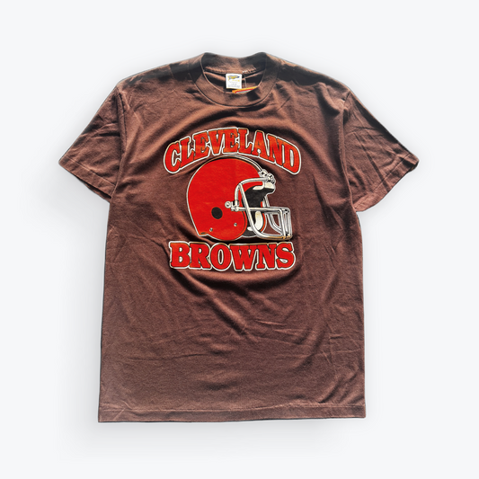 Vintage Deadstock 80's Trench Cleveland Browns Helmet Shirt