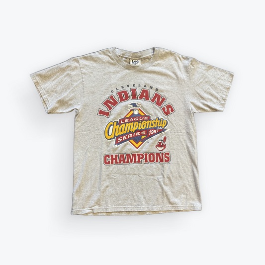 Vintage 1997 Lee Sport Cleveland Indians American League Champions Tee