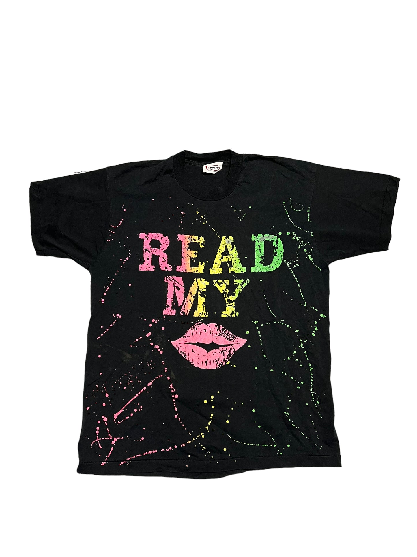 Vintage 1980s Read My Lips Shirt