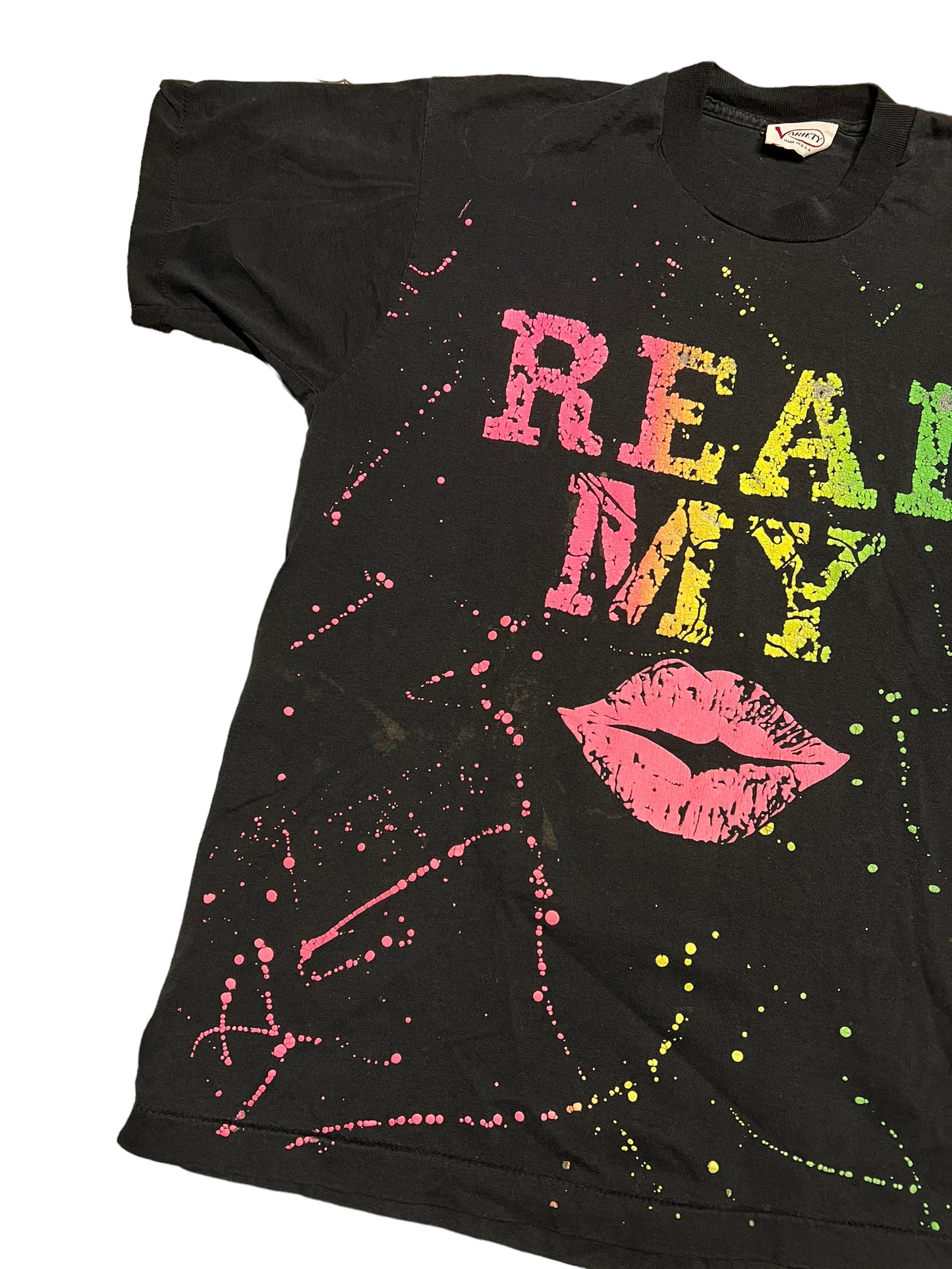 Vintage 1980s Read My Lips Shirt