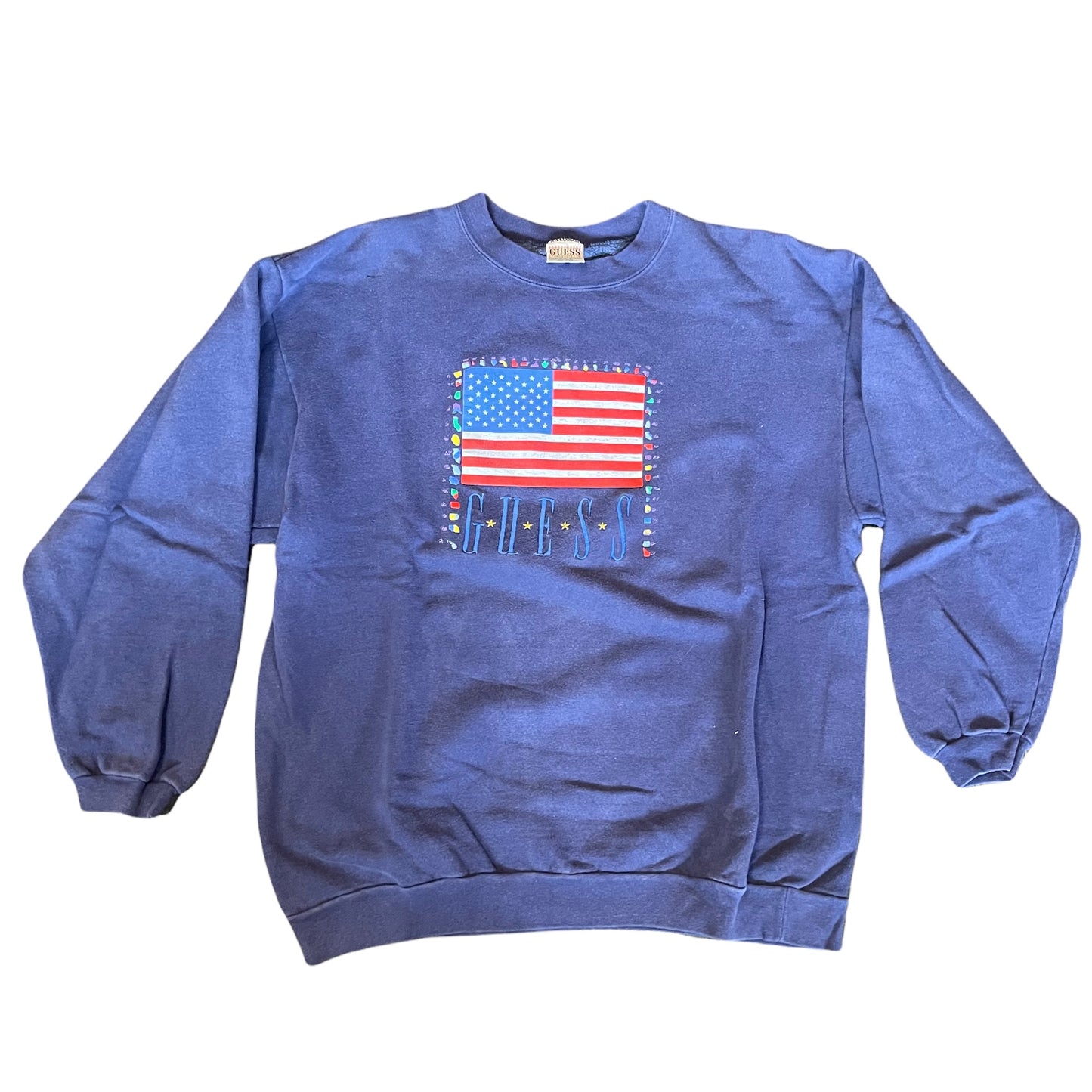 Vintage Guess Flag Sweatshirt