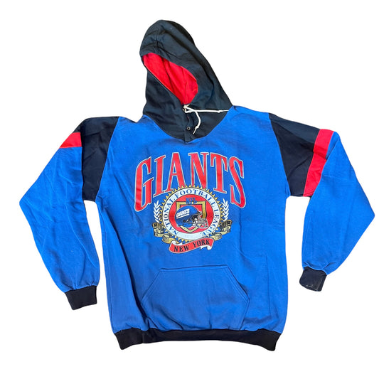 Vintage New York Giants Football Button-Up Hoodie