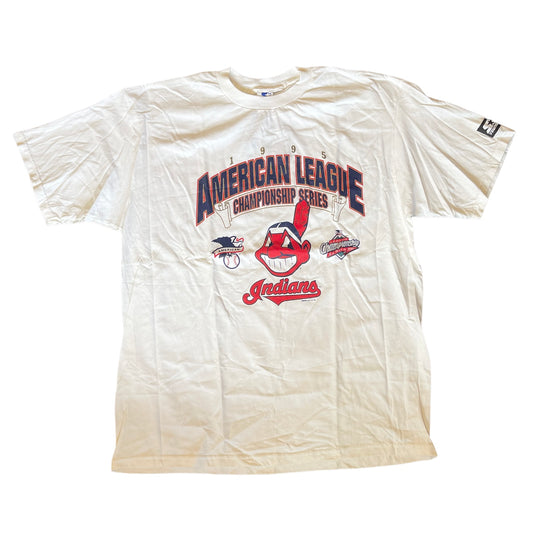 Vintage 1995 Cleveland Indians American League Championship Shirt