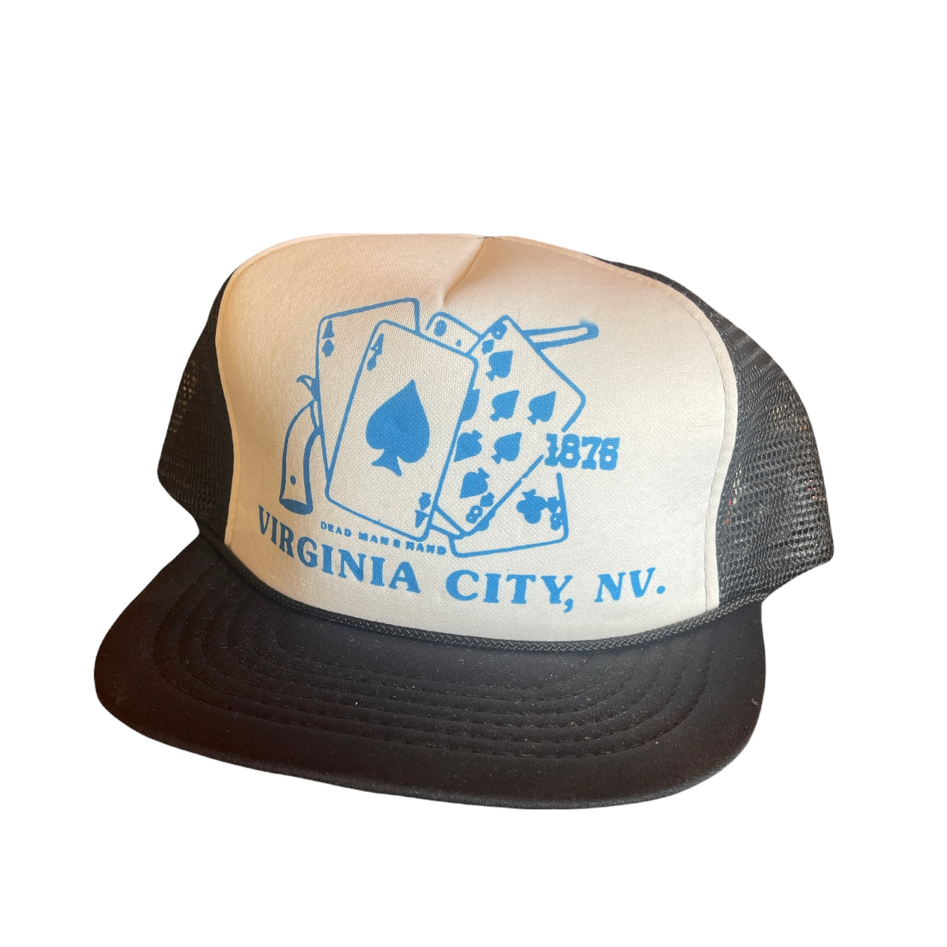 Vintage 80s Guns and Gambling Virginia City, NV Trucker Snap Back