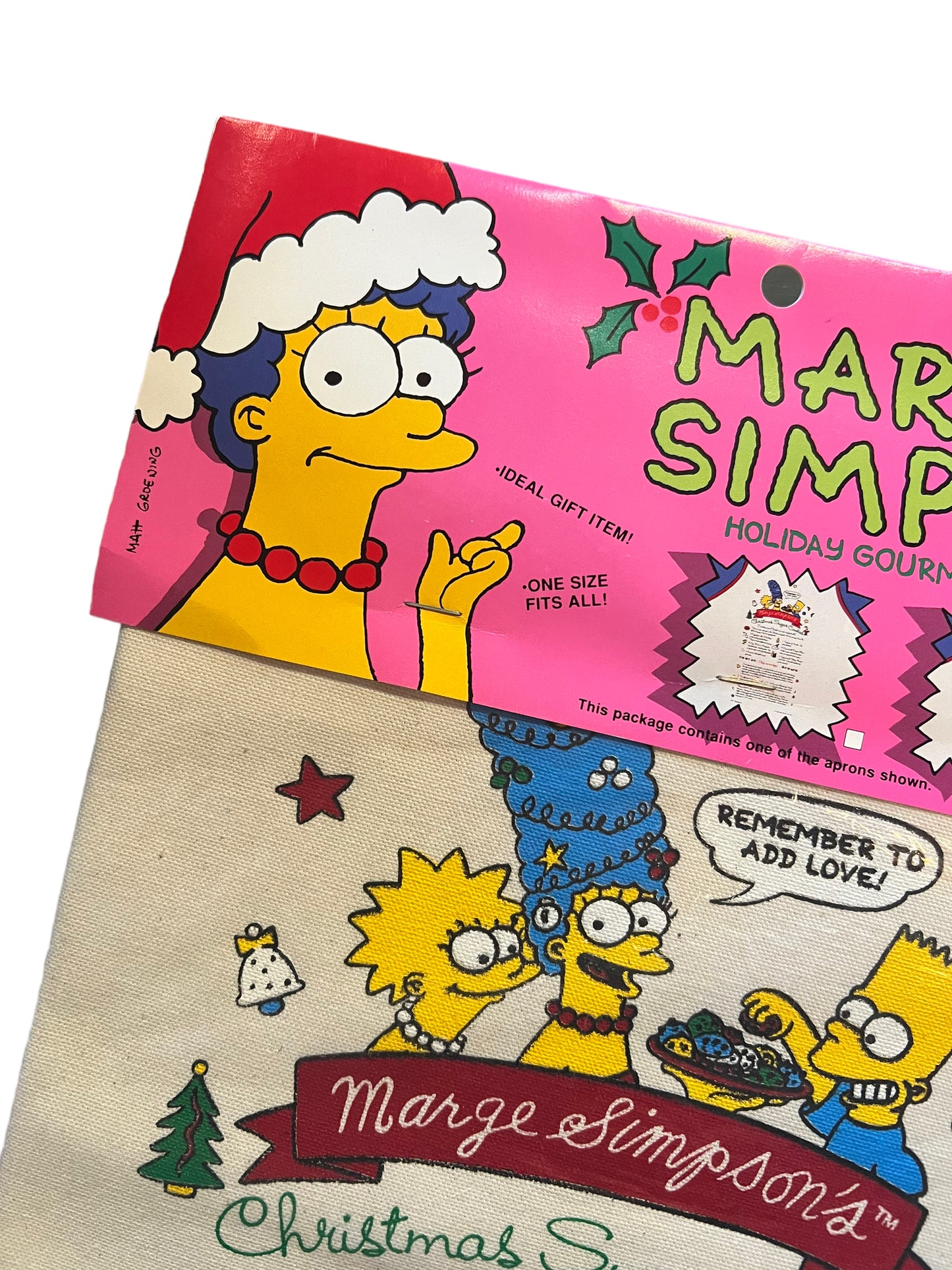 Vintage 1990 Marge Simpson Apron