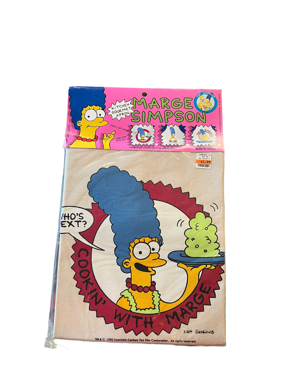 Vintage 1990 Marge Simpson Apron – Highland Throwbacks