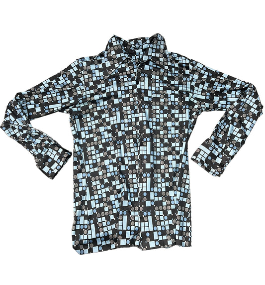 Vintage 1960s/70s Abstract Print Button Down