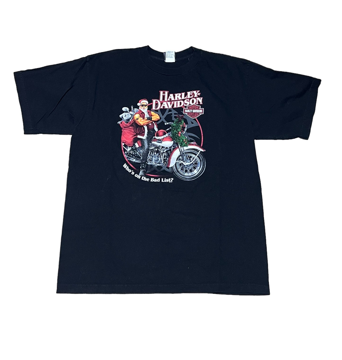 Vintage Harley Davidson 'Bad List' T Shirt