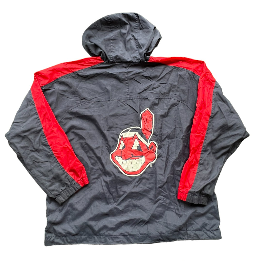 Vintage Cleveland Indians Hooded Jacket